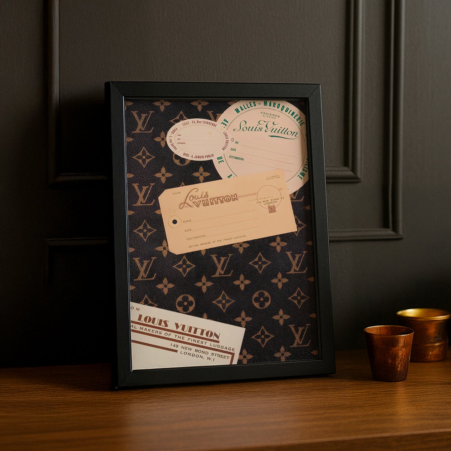 Cadre photo Louis Vuitton Valise ticket