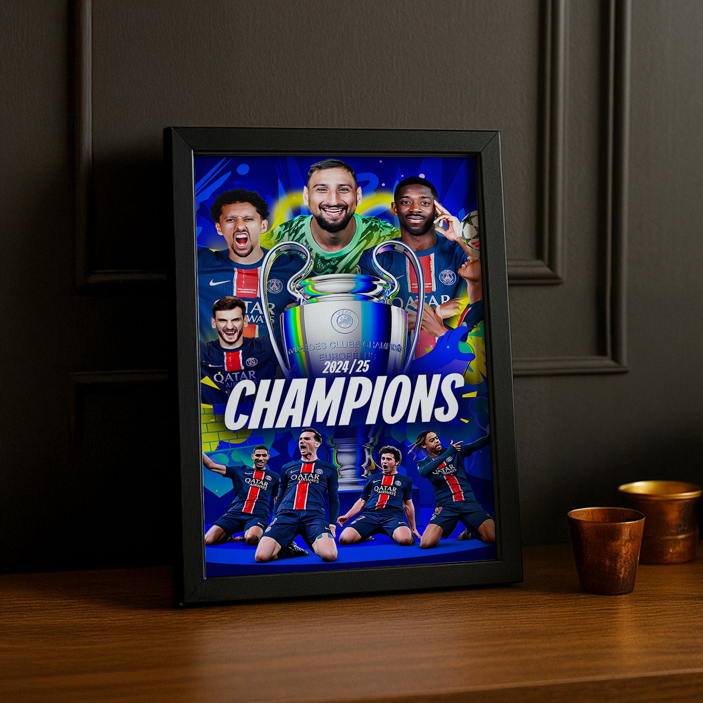 Cadre photo PSG Ligue des champions