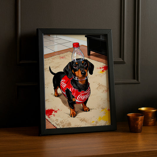 Cadre Photo Coca-Cola - Chien