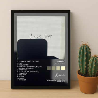 Poster Damso – Album Vieux sons