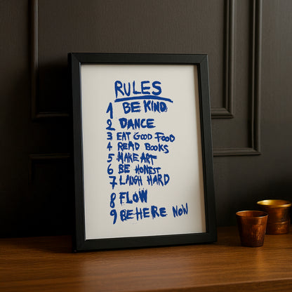 Cadre photo Citation - Rules