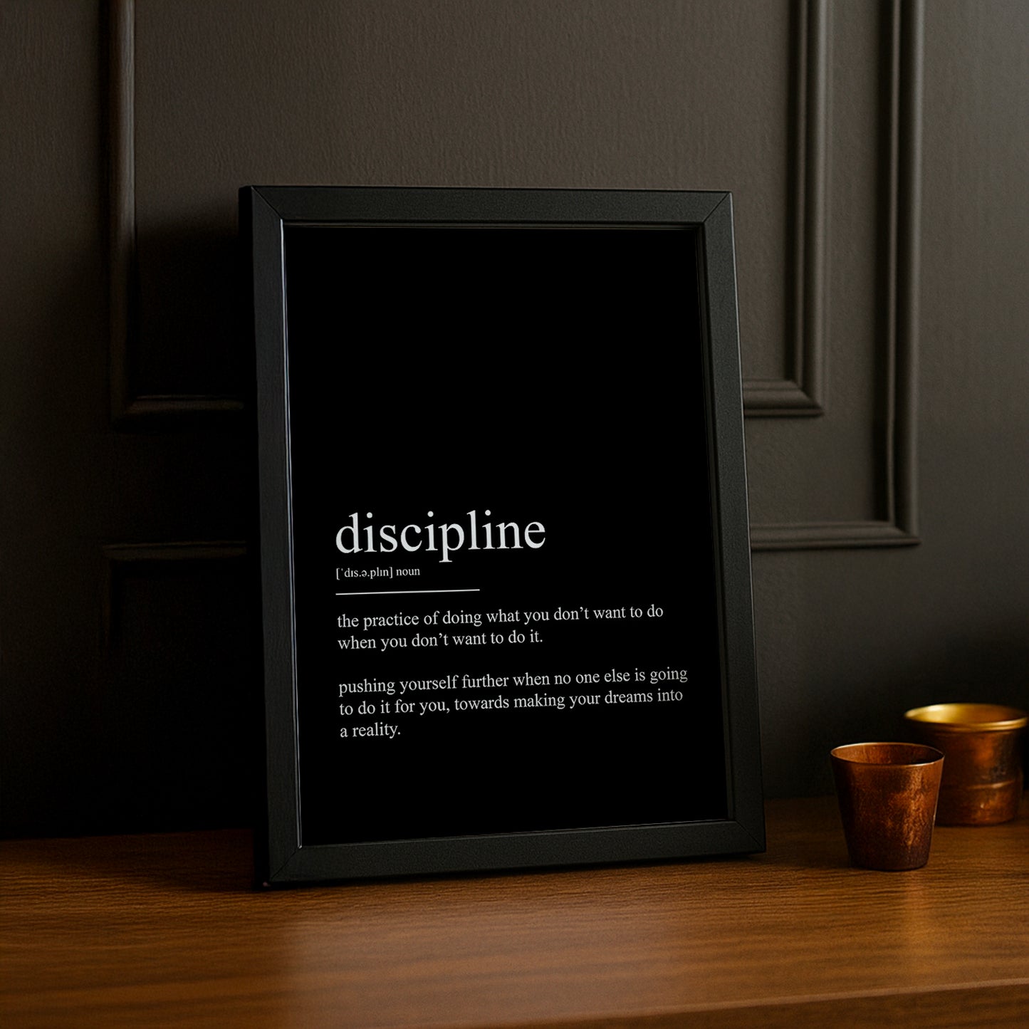 Cadre Photo Motivation - Discipline définition