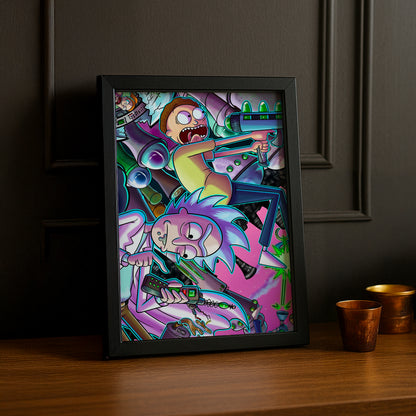 Cadre photo de Rick et Morty