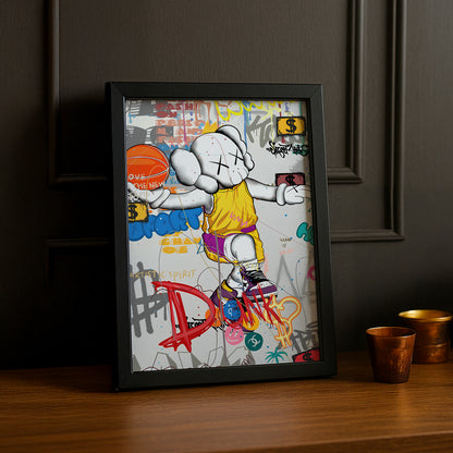 Cadre photo Kaws Basketball