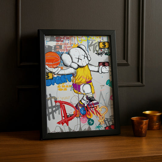 Cadre photo Kaws Basketball