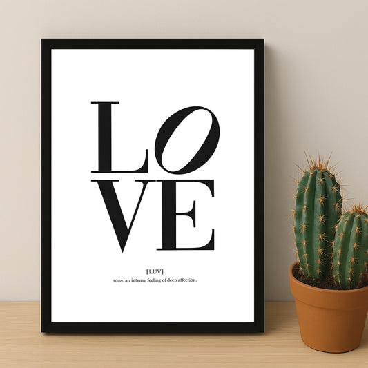 Cadre photo Citation - Love