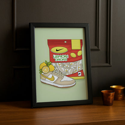 Poster Nike Dunk Low Lemon