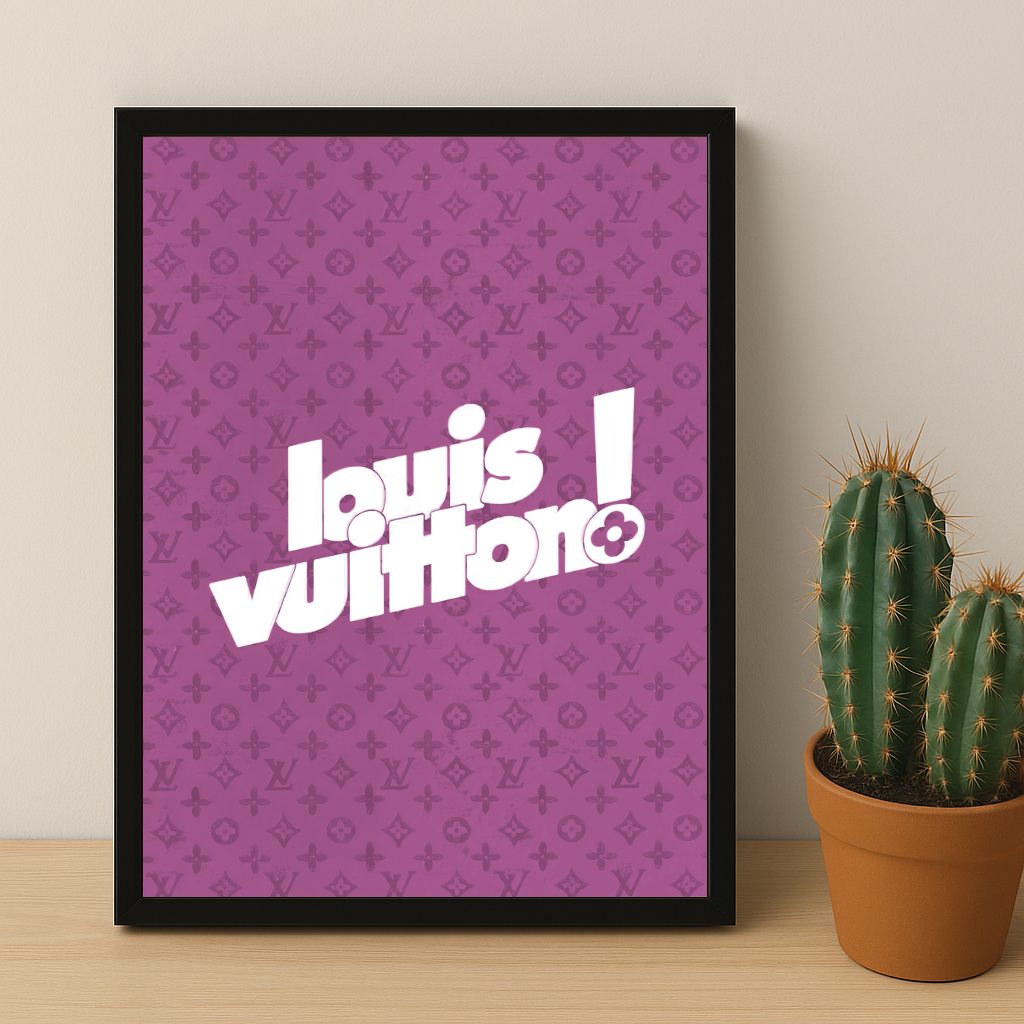 Cadre photo Louis Vuitton Pink