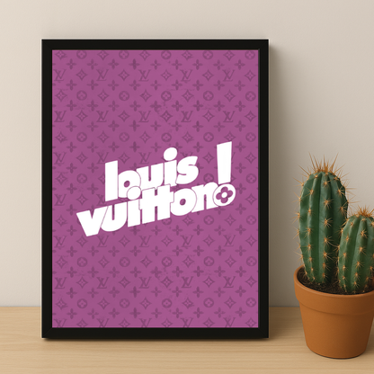 Cadre photo Louis Vuitton Pink