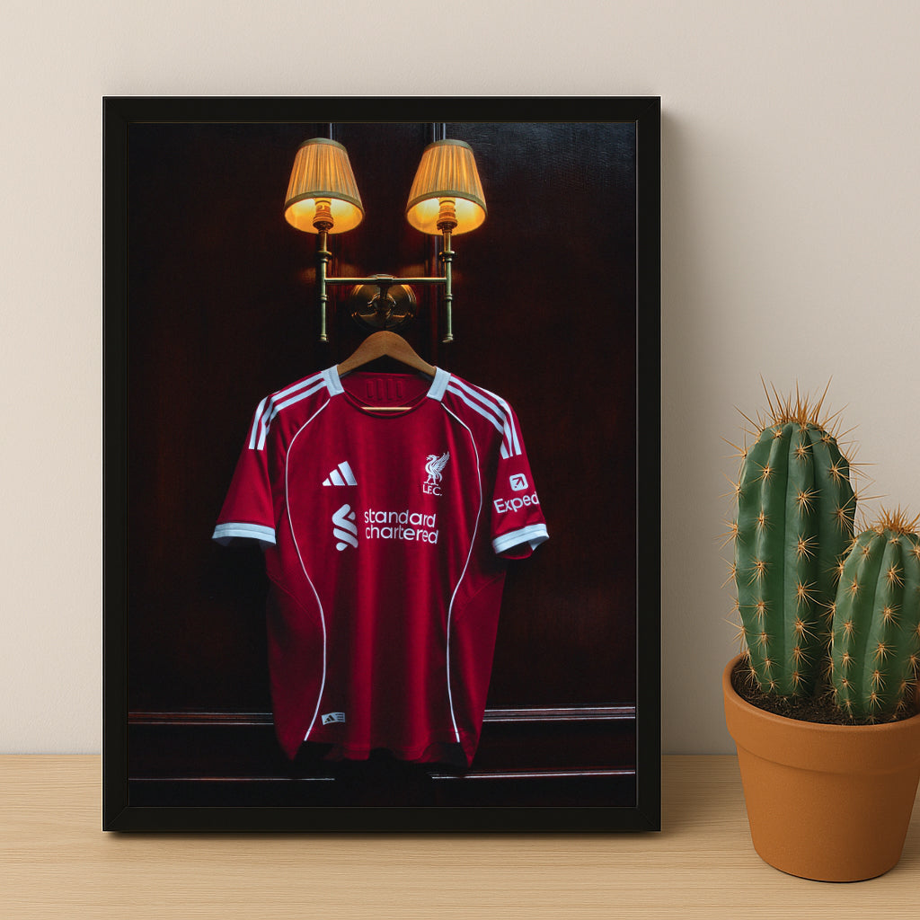 Cadre photo - Maillot Liverpool FC 25-26