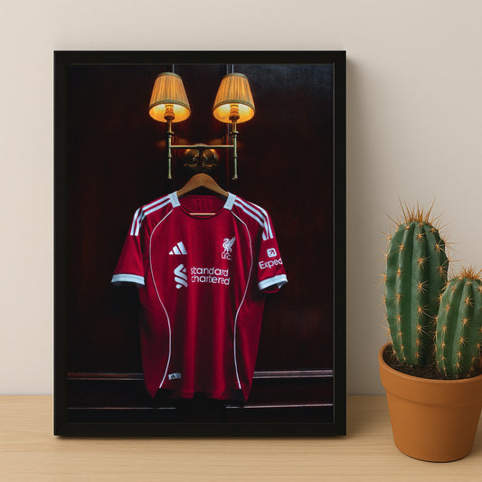 Cadre photo - Maillot Liverpool FC 25-26