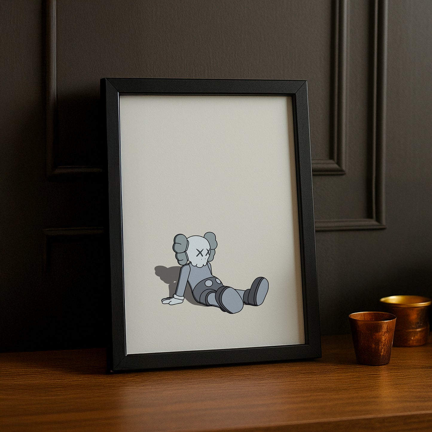 Poster Kaws assis