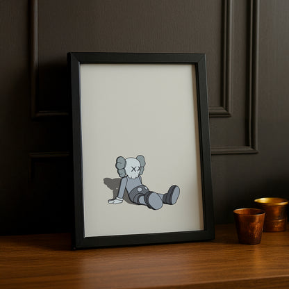Poster Kaws assis
