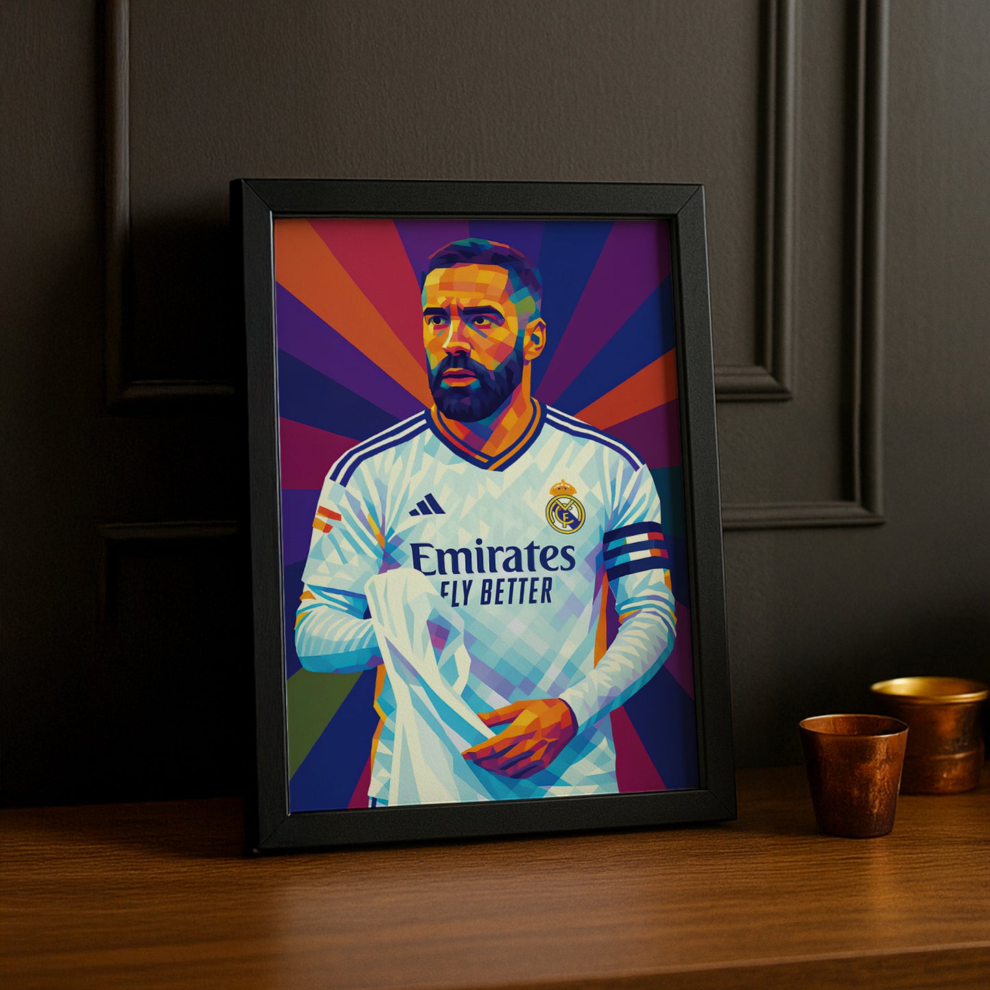 Cadre Photo Carvajal Real Madrid – Affiche HD Encadrée Papier Premium