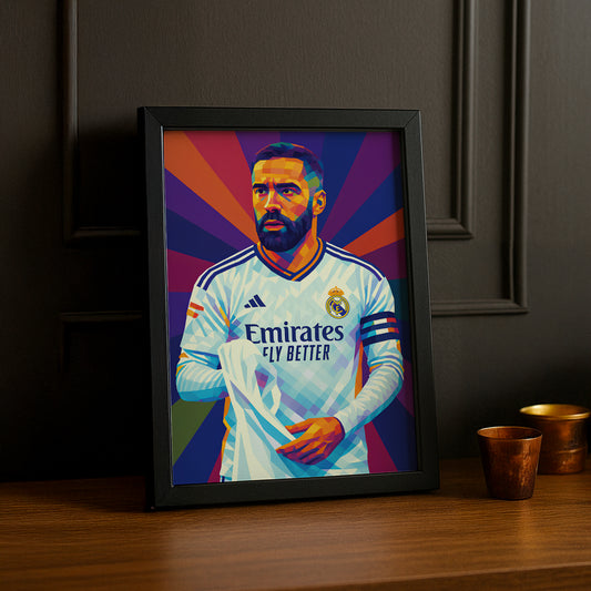 Cadre Photo Carvajal Real Madrid – Affiche HD Encadrée Papier Premium