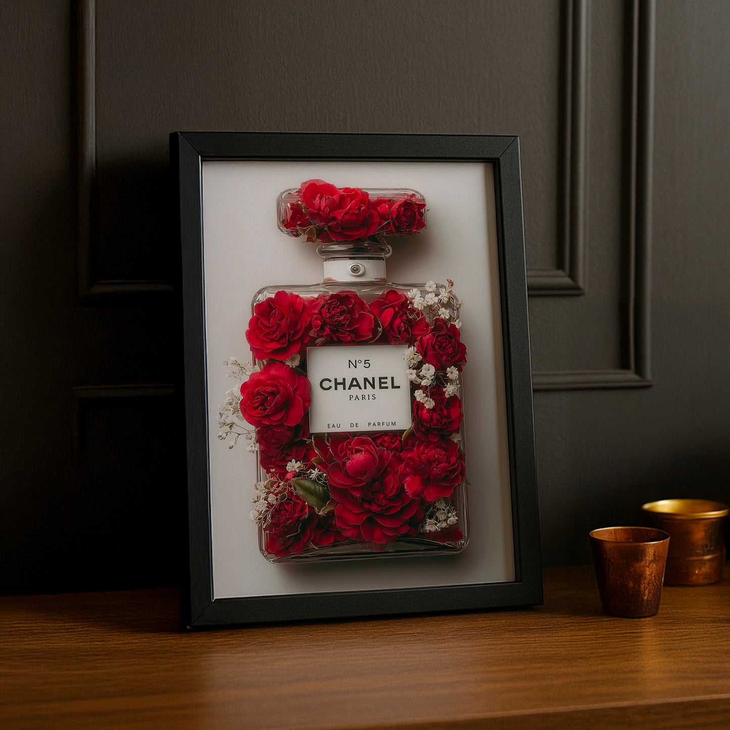 Cadre photo Chanel - N°5 Chanel Roses