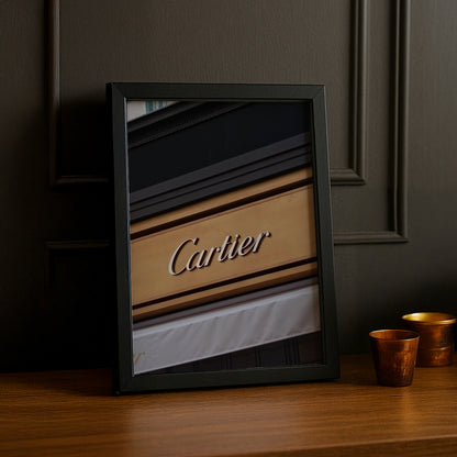 Cadre photo Cartier - Devanture en bois