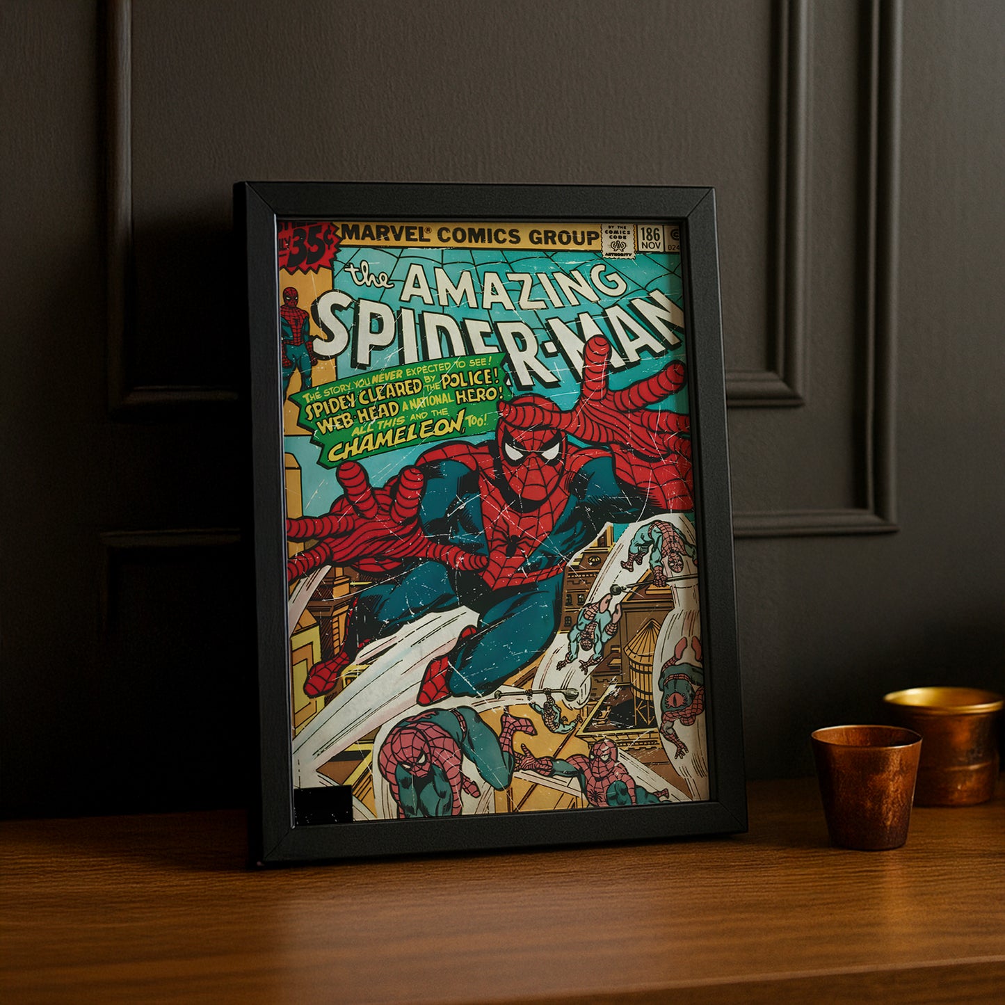 Cadre photo Spider-man magasine