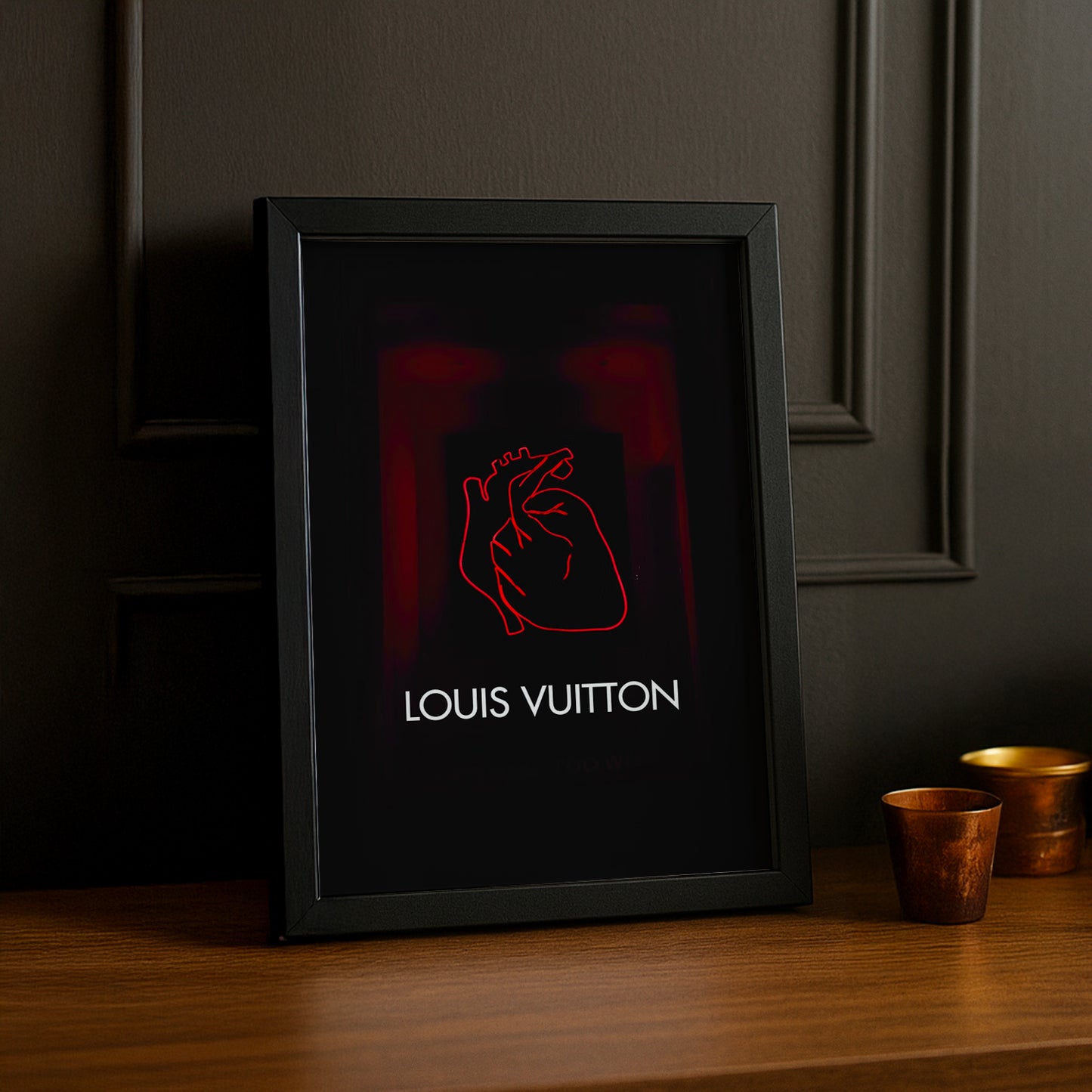 Cadre photo Louis Vuitton - Cœur