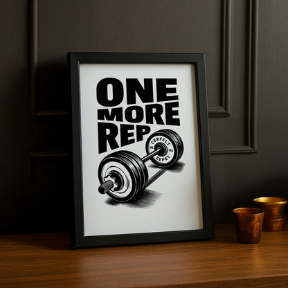 Poster Photo Musculation - One More Rep
