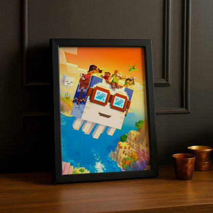 Cadre photo Minecraft - A la poursuite des cieux