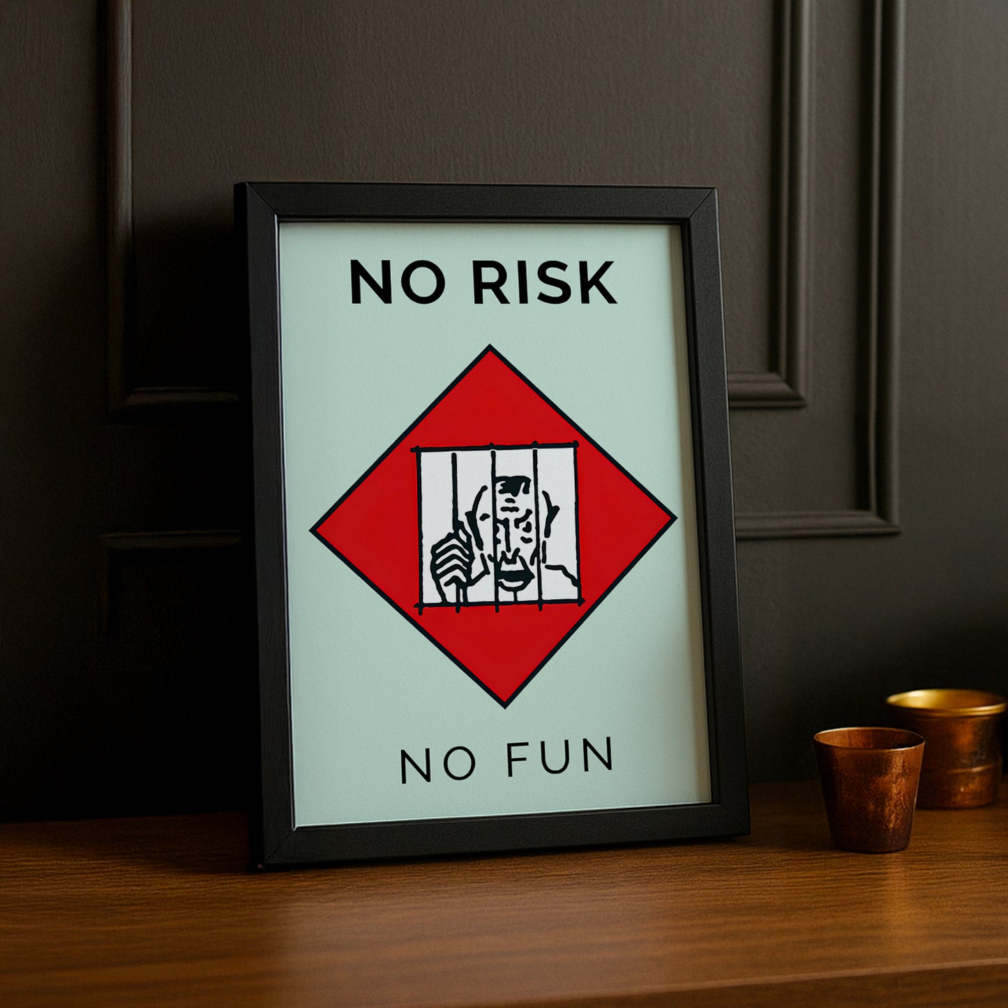 Monopoly No Risk No Fun - Cadre photo