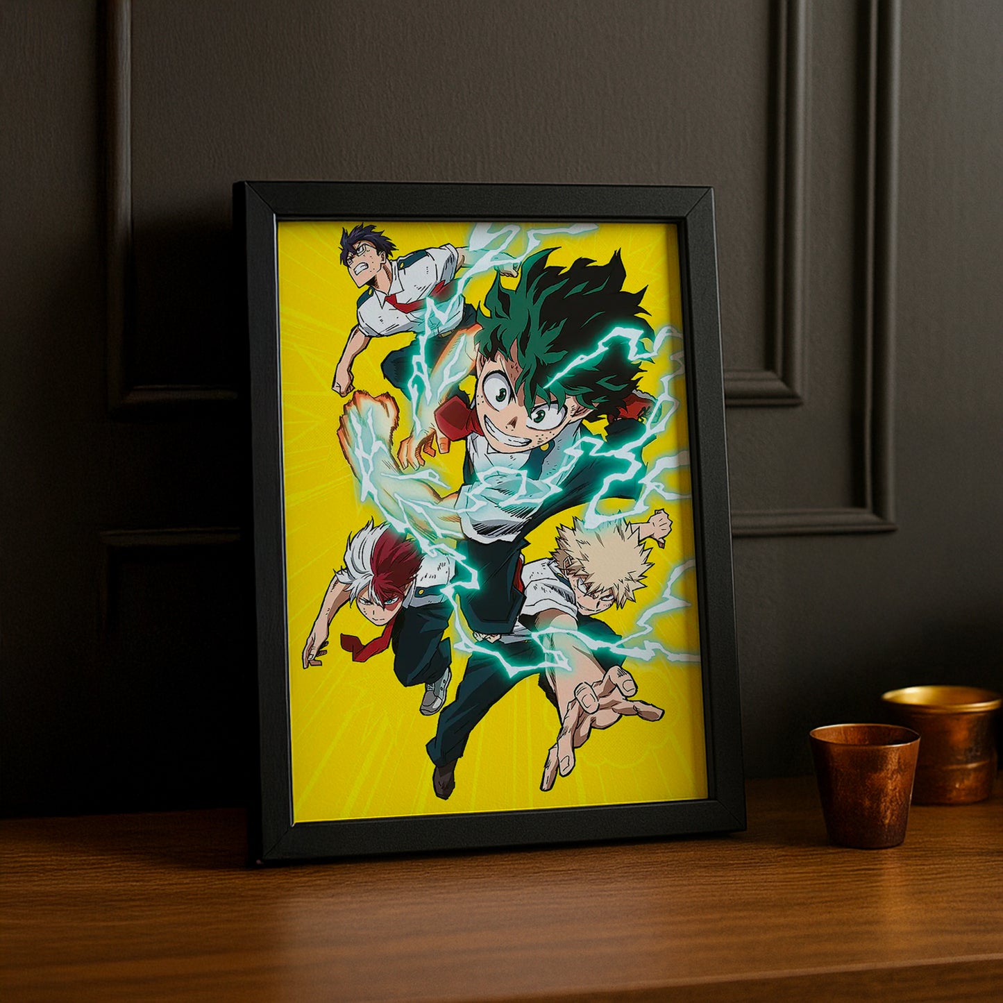 Cadre Photo My Hero Academia - Yellow Team