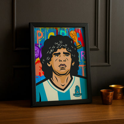 Cadre Photo Footballeur - Maradonna