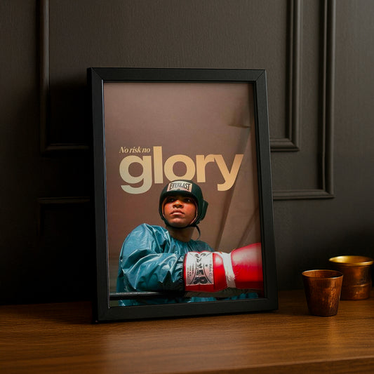 Cadre Photo Boxe - No Risk No Glory