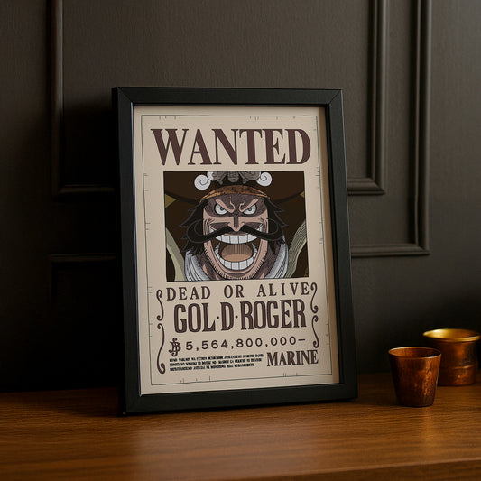 Cadre photo One Piece - Wanted Gol D Roger