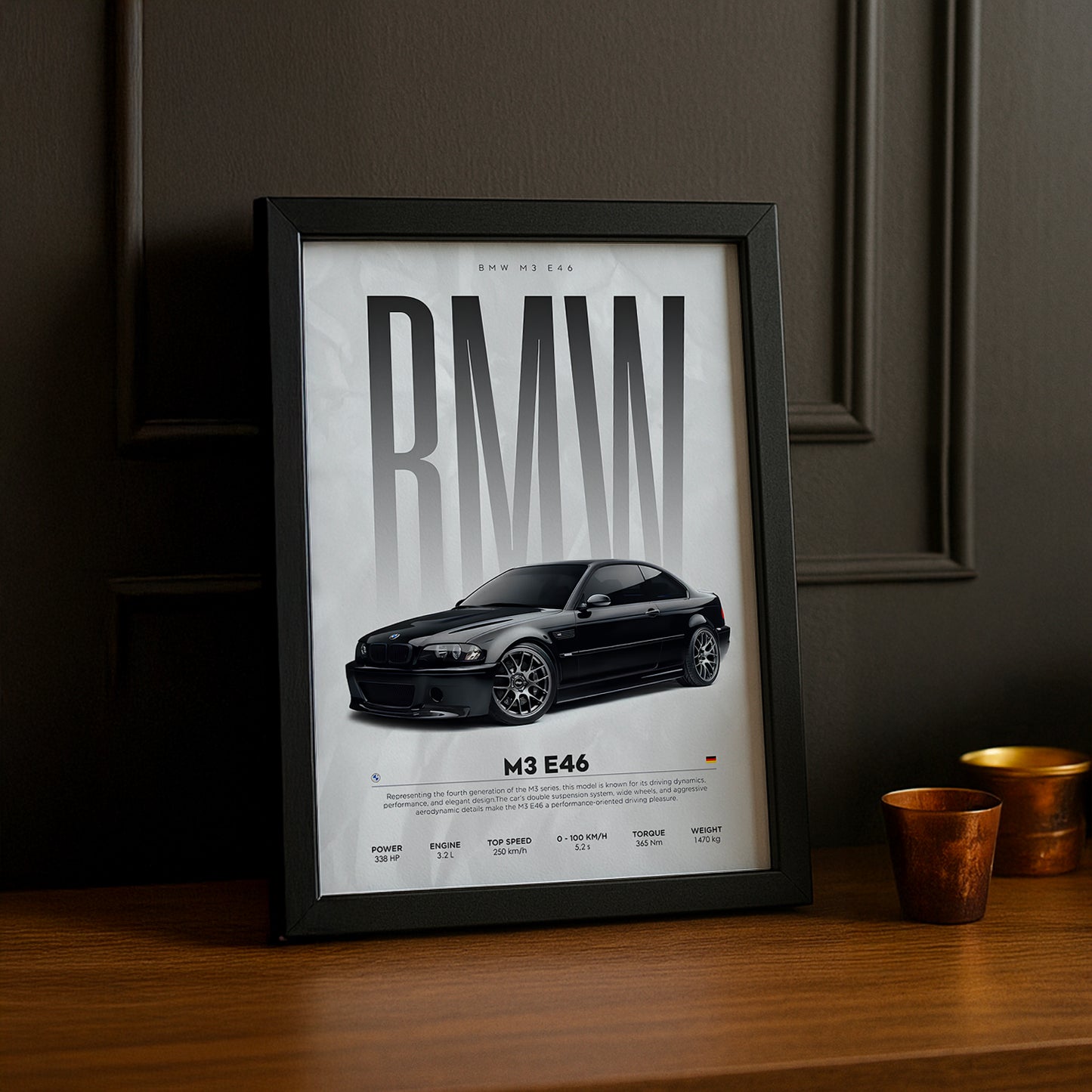 Cadre photo BMW M3 E46