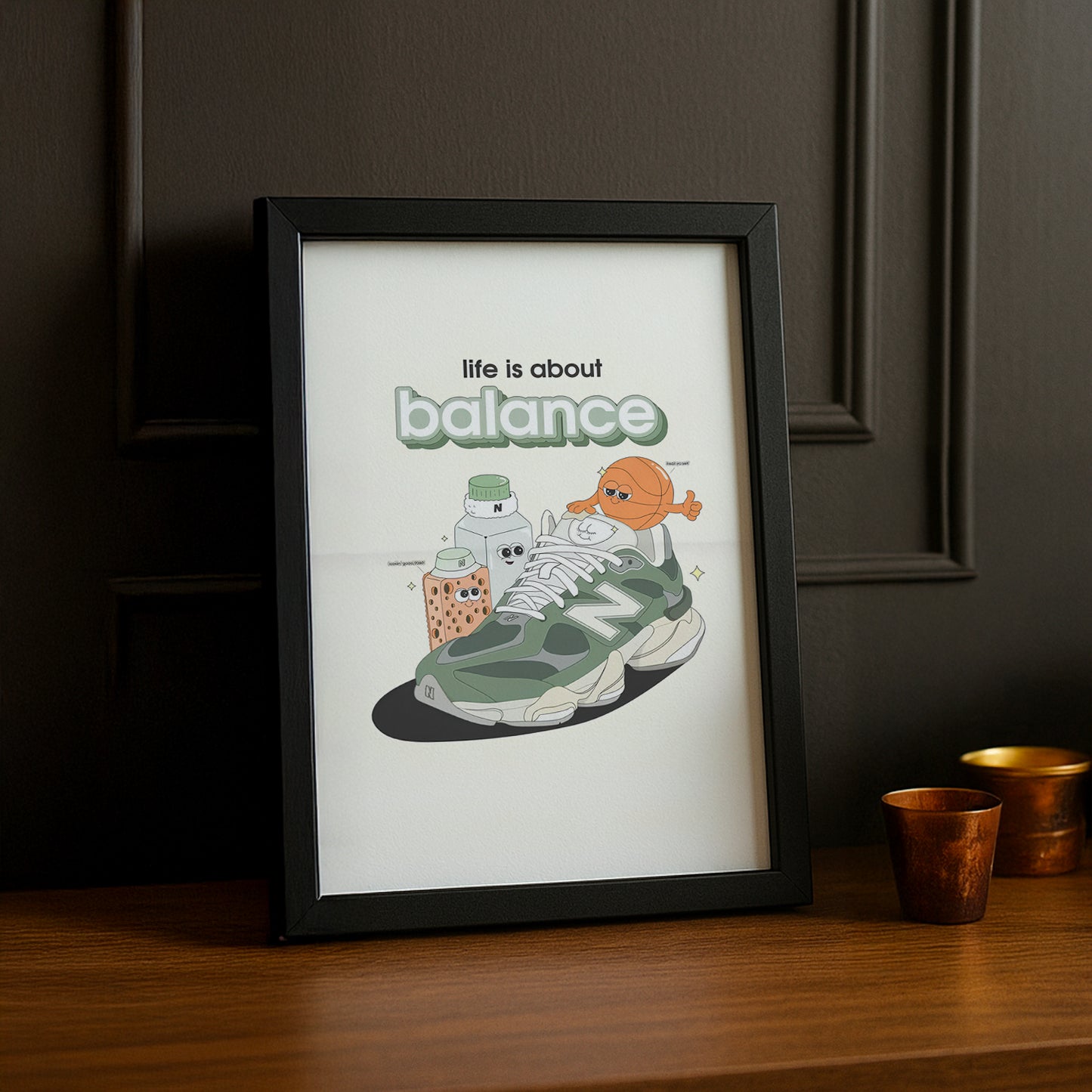 Cadre photo New Balance - life is about balance