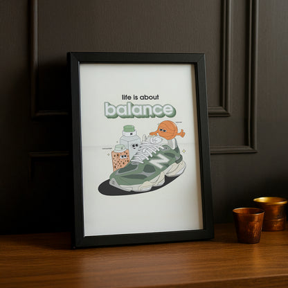 Cadre photo New Balance - life is about balance