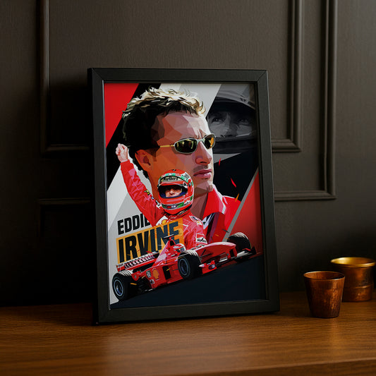 Cadre photo Eddie Irvine Formule 1