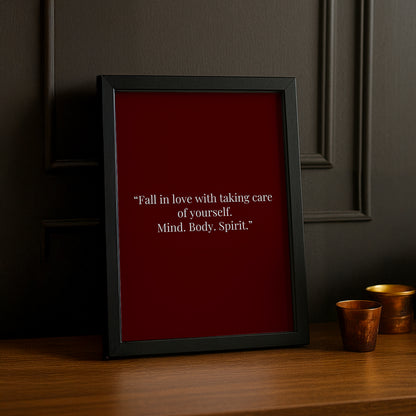 Cadre photo Citation - Fall In Love