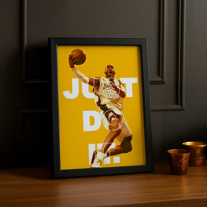 Cadre photo NBA - Just Do It Kobe Bryant