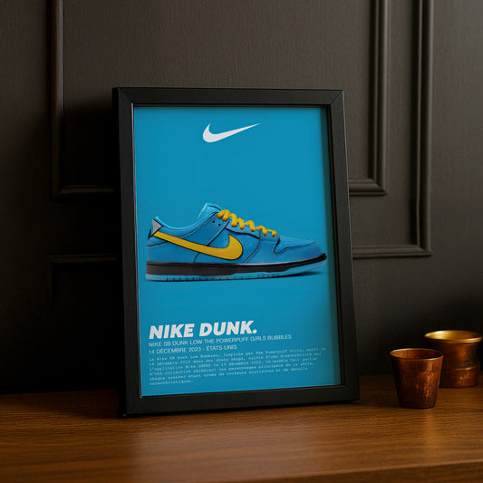 Cadre photo Nike SB Dunk Low The Powerpuff Girls Bubbles