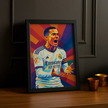 Cadre Photo Lucas Vázquez Real Madrid – Affiche HD Encadrée Papier Premium
