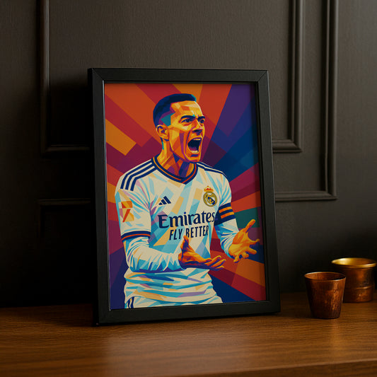 Cadre Photo Lucas Vázquez Real Madrid – Affiche HD Encadrée Papier Premium
