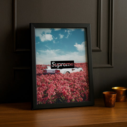 Poster Supreme - Roses x Ferrari