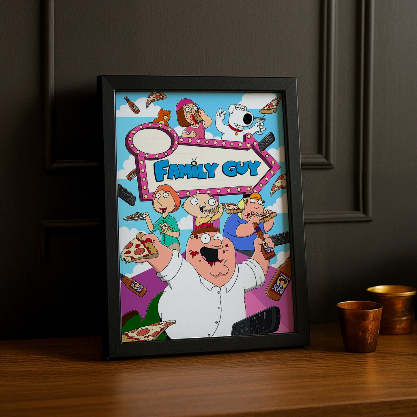 Cadre Photo Family Guy - Pizza