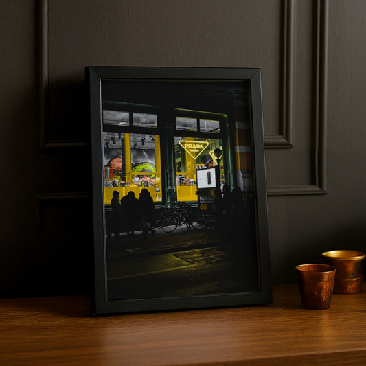 Cadre Photo Prada - Devanture LED Jaune