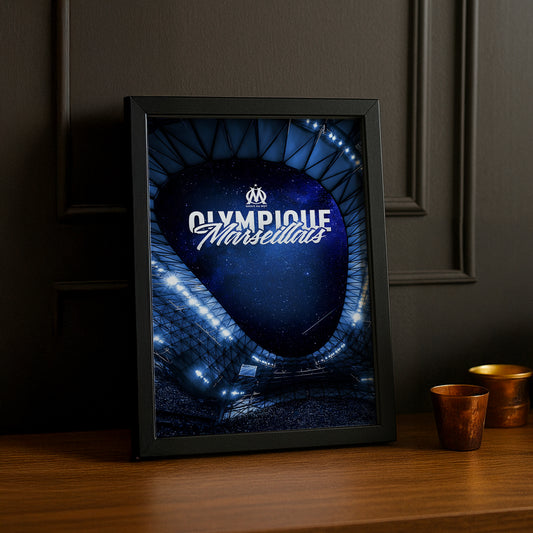 Poster encadrée Olympique de Marseille - Stade Vélodrome