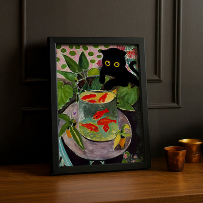 Cadre Photo Chat - Aquarium