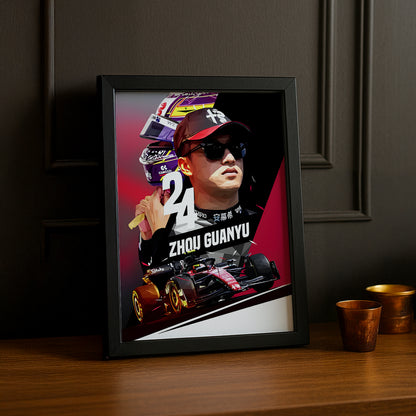 Cadre photo Zhou Guanyu Formule 1