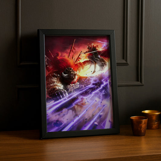 Cadre Photo Elden Ring - Malenia against Radahn