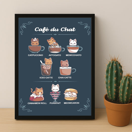 Cadre photo Coffee Lover - Café du Chat