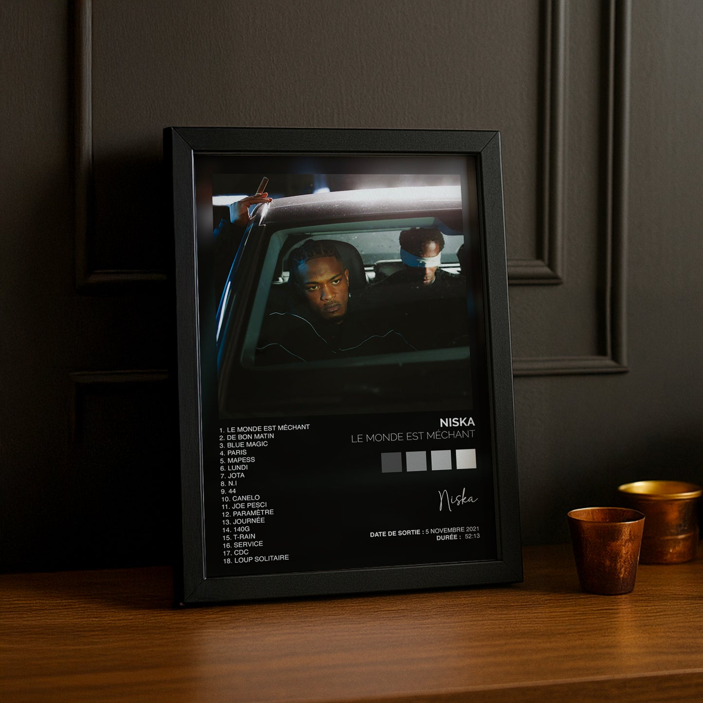 Cadre photo Album - Le monde est méchant de Niska