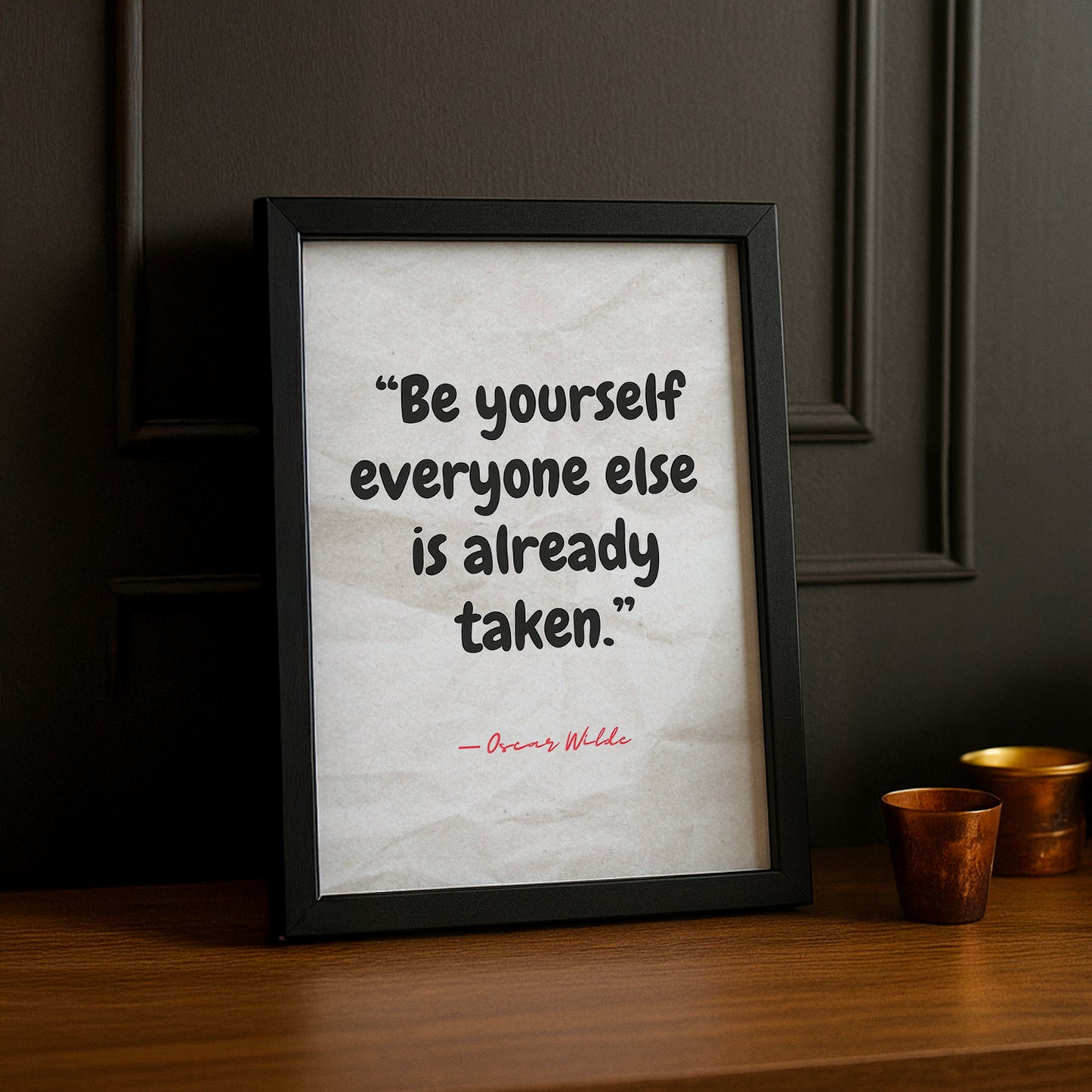 Cadre Photo Motivation - Be Yourself