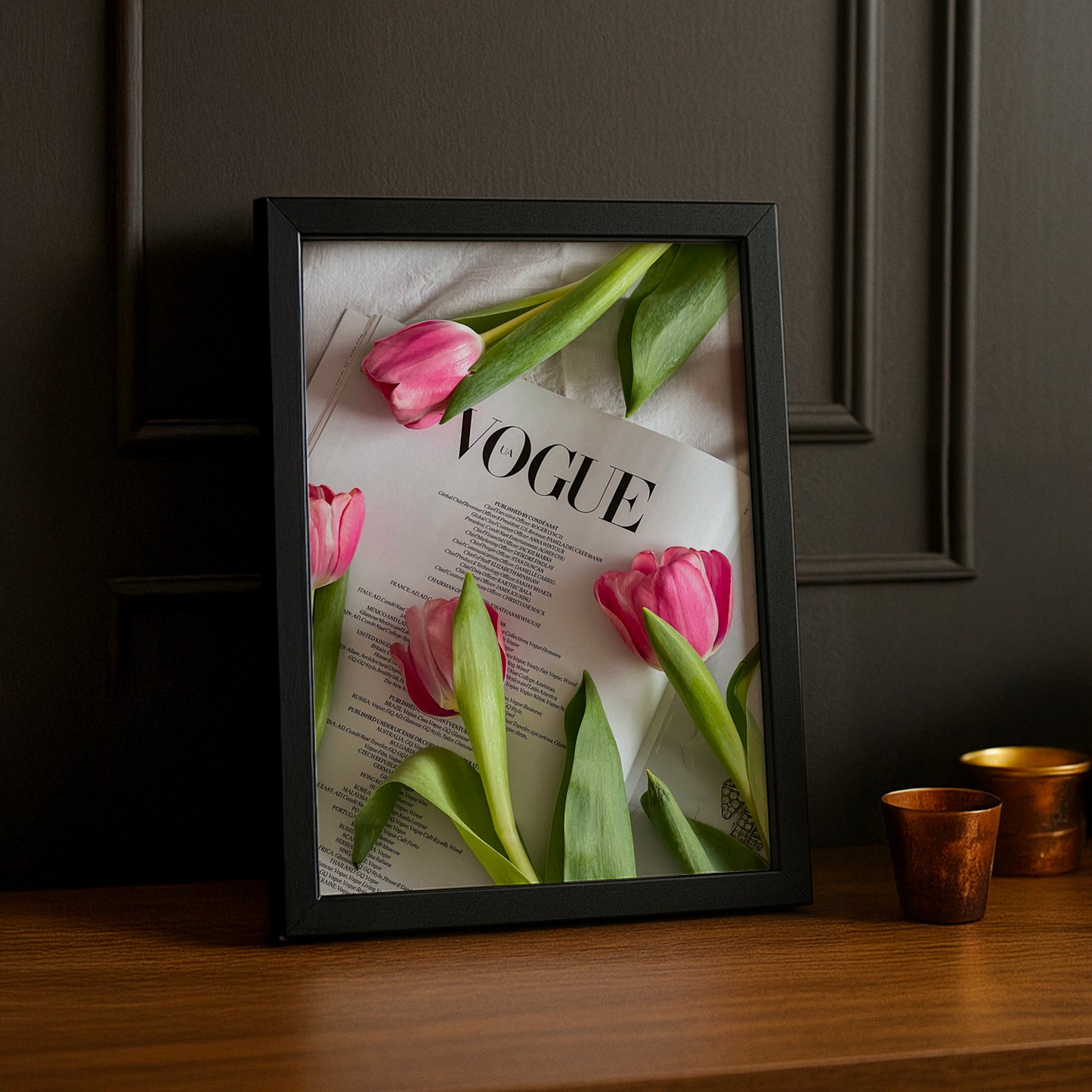 Poster Photo Vogue - Flowers